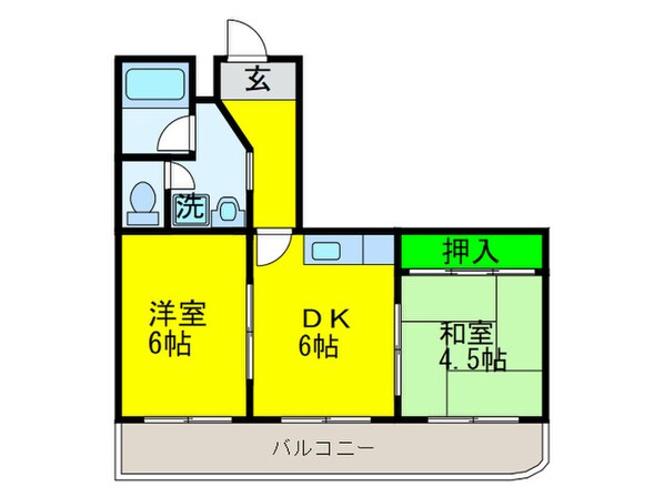 メゾンクレールの物件間取画像